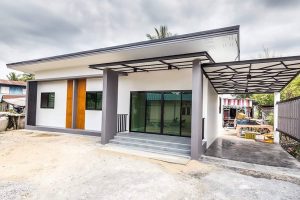 รีวิว บ้านชั้นเดียวสไตล์โมเดิร์น พื้นที่ใช้สอย 120 ตร.ม. งบประมาณ 785,000 บาท