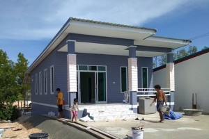 รีวิว บ้านชั้นเดียวแนวโมเดิร์น พื้นที่ใช้สอย 91 ตร.ม. งบประมาณ 600,000 บาท