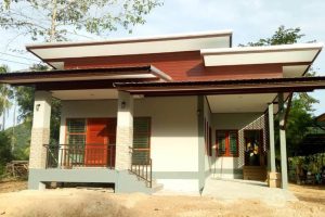 รีวิว บ้านโมเดิร์นชั้นเดียว หน้าแคบแต่ลึก พื้นที่ใช้สอย 170 ตร.ม. งบประมาณ 1 ล้านนิด ๆ