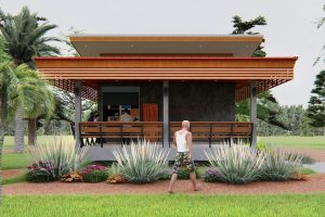 แบบร้านกาแฟ Modern Coffee พื้นที่ใช้สอย 49 ตร.ม. งบประมาณ 400,000 บาท
