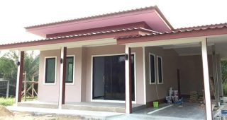 รีวิว บ้านชั้นเดียว สไตล์โมเดิร์นทรอปิคอล พื้นที่ใช้สอย 143 ตร.ม. งบประมาณ 850,000 บาท