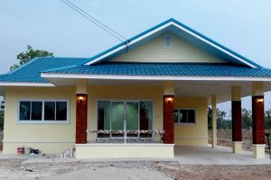 รีวิว บ้านเดี่ยวชั้นเดียว แนวไทยประยุกต์ พื้นที่ใช้สอย 150 ตร.ม. งบประมาณ 1.3 ล้านบาท