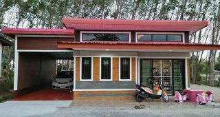 รีวิว บ้านโมเดิร์นทรอปิคอล พื้นที่ใช้สอย 90 ตร.ม. งบประมาณ 800,000 บาท