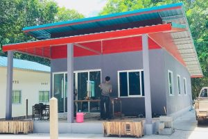 รีวิว บ้านโมเดิร์นชั้นเดียว พื้นที่ใช้สอย 90 ตร.ม. งบประมาณ 430,000 บาท +