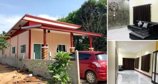 รีวิว บ้านโมเดิร์นชั้นเดียว พื้นที่ใช้สอย 118.4 ตร.ม. งบประมาณ 580,000 บาท