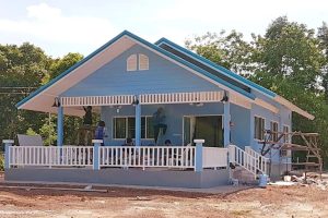 รีวิว บ้านสวนชนบท แนวคอทเทจ พื้นที่ใช้สอย 119 ตร.ม. งบประมาณ 730,000 บาท