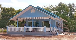 รีวิว บ้านสวนชนบท แนวคอทเทจ พื้นที่ใช้สอย 119 ตร.ม. งบประมาณ 730,000 บาท