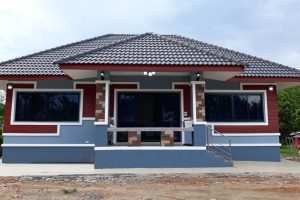 รีวิว บ้านชั้นเดียว แนวโมเดิร์นร่วมสมัย 4 ห้องนอน 2 ห้องน้ำ งบประมาณ 950,000 บาท