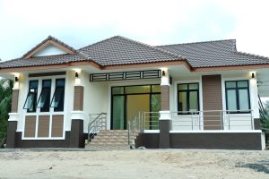 รีวิว บ้านชั้นเดียว แนวร่วมสมัย พื้นที่ใช้สอย 117 ตร.ม. วัสดุเกรดเอ งบประมาณ 1.4 ล้านบาท