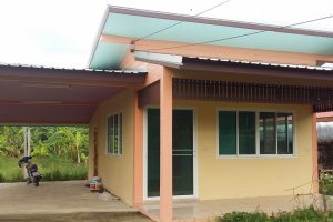 รีวิว บ้านโมเดิร์นชั้นเดียว ราคาประหยัด 1 ห้องนอน 2 ห้องน้ำ งบประมาณ 2 แสนบาท