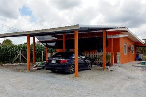 รีวิว บ้านชั้นเดียว แนวโมเดิร์น 2 ห้องนอน 1 ห้องน้ำ งบประมาณ 4 แสนต้น ๆ