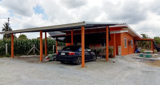 รีวิว บ้านชั้นเดียว แนวโมเดิร์น 2 ห้องนอน 1 ห้องน้ำ งบประมาณ 4 แสนต้น ๆ
