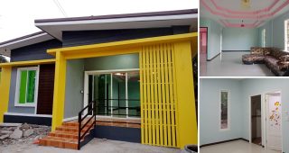 รีวิว บ้านโมเดิร์นชั้นเดียว พื้นที่ใช้สอย 110 ตร.ม. งบประมาณ 700,000 บาท