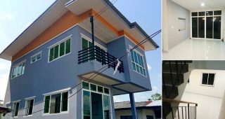 รีวิว บ้านสองชั้น สไตล์โมเดิร์น 2 ห้องนอน 2 ห้องน้ำ งบประมาณ 750,000 บาท