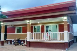 รีวิว บ้านโมเดิร์นยกพื้น แนวโมเดิร์นทรอปิคอล พื้นที่ใช้สอย 100 ตร.ม. งบประมาณ 510,000 บาท