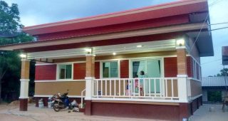 รีวิว บ้านโมเดิร์นยกพื้น แนวโมเดิร์นทรอปิคอล พื้นที่ใช้สอย 100 ตร.ม. งบประมาณ 510,000 บาท