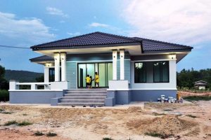 รีวิว บ้านเดี่ยวชั้นเดียว แนวโมเดิร์นคอนเทมโพรารี่ พื้นที่ใช้สอย 113 ตร.ม. งบประมาณ 1.2 ล้านบาท