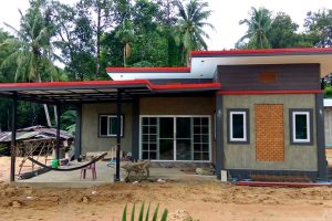 รีวิว บ้านชั้นเดียว แนวโมเดิร์นลอฟท์ พื้นที่ใช้สอย 115 ตร.ม. งบประมาณ 575,000 บาท