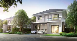 มณีรินทร์ ปาร์ค บางพระ Maneerin Park Bangpra บ้านสวยสไตล์โมเดิร์น ใกล้อ่างเก็บน้ำบางพระ
