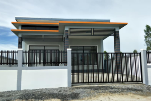บ้านชั้นเดียวสไตล์โมเดิร์น พื้นที่ใช้สอย 105 ตร.ม. งบประมาณ 900,000 บาท