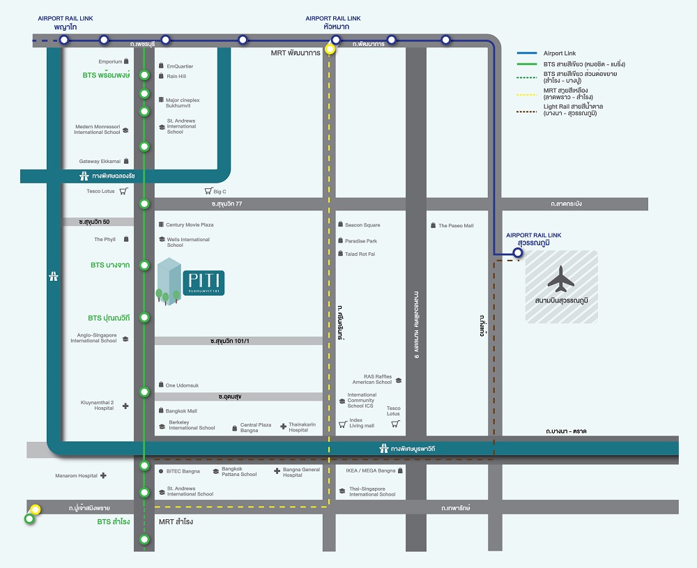 Map PITI Sukhumvit 101