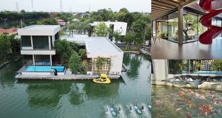 พาชมบ้านกลางน้ำ