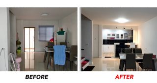 รีวิวต่อเติมหลังบ้านทาวน์โฮม เป็นครัวสไตล์โมเดิร์นเท่ห์ ๆ พร้อมบาร์นั่งจิบสุดชิลล์