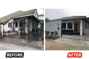 รีโนเวท บ้านเดี่ยวมือสอง 2 หลัง บนที่ดินกว่า 100 ตร.ว. ให้เป็นบ้านหลังใหม่ใจกลางกรุง ฟังก์ชั่นครบครัน จัดเต็ม