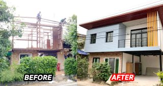 รีโนเวท บ้าน 2 ชั้น ครึ่งปูนครึ่งไม้ สารพัดปัญหา อายุกว่า 30 ปี แปลงโฉมเป็นบ้านสไตล์โมเดิร์น ด้วยงบประมาณ 7.5 แสนบาท