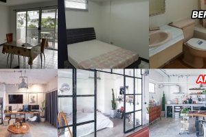 รีโนเวทคอนโดเก่ามือสองแสนธรรมดา ให้กลายเป็นห้องใหม่ ได้ฟีลดิบ เท่ แต่สะอาดตา