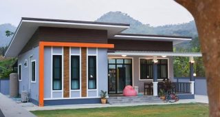 รีวิว สร้างบ้านในฝันสไตล์โมเดิร์น พื้นที่ใช้สอย 155 ตร.ม. 3 ห้องนอน 1 น้ำ ใช้เวลา 3 เดือน งบประมาณ 8 แสนบาท