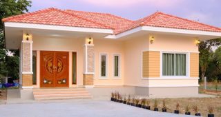 บ้านชั้นเดียวสวยหวาน สไตล์คอนเทมโพรารี่ พื้นที่ใช้สอยงตัว ในงบประมาณที่คุ้มค่าคุ้มราคา