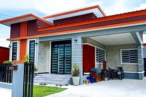 บ้านชั้นเดียว สไตล์โมเดิร์นผสมแนวลอฟท์ พื้นที่ใช้สอย 115 ตร.ม. 3 ห้องนอน 1 ที่จอดรถ งบประมาณ 1.25 ล้านบาท*