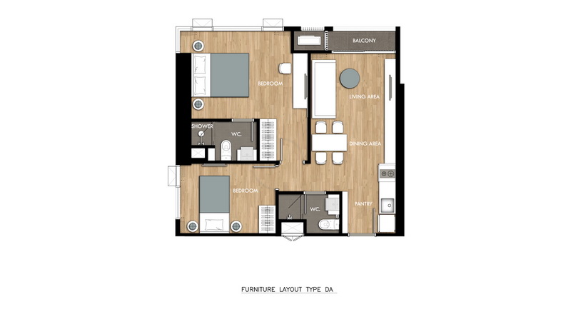 DA 2 bedroom 53.46 sq.m