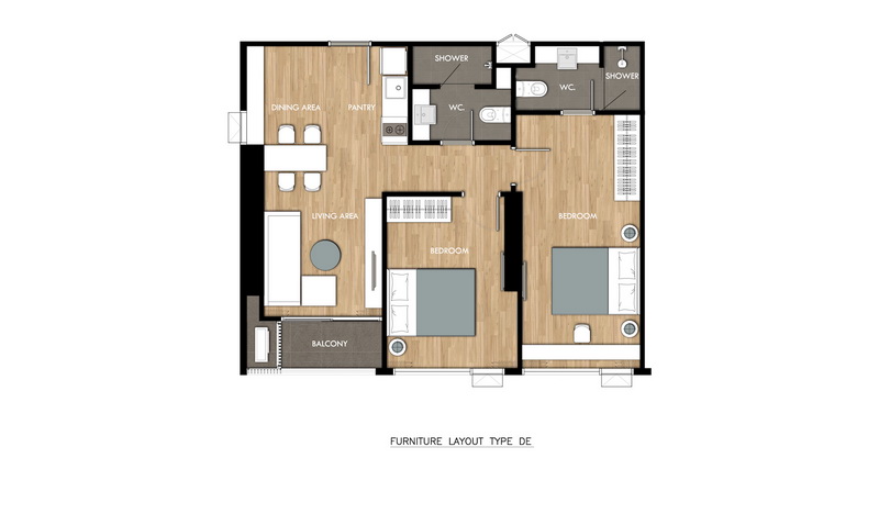 DE 2 bedroom 66.30 sq.m