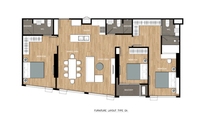 EA penthouses 107.68 sq.m