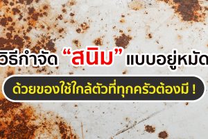 วิธีกำจัดสนิมแบบอยู่หมัด ด้วยของใช้ใกล้ตัวที่ทุกครัวต้องมี !