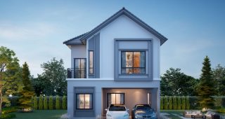 บริทาเนีย ระยอง Britania Rayong บ้านแฝดและบ้านเดี่ยว สไตล์ English Gable ติดถนนสาย 36 ราคาเริ่มต้น 4.63-8 ล้านบาท*
