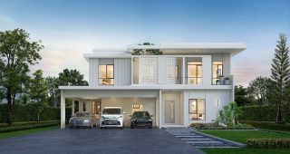 บ้านเดี่ยว มัณฑนา มอเตอร์เวย์-พระราม 9 MANTANA Motorway-Rama 9 ใกล้ Airport Link ลาดกระบัง ราคาเริ่ม 13-18 ล้านบาท*