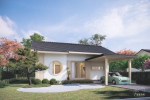 บ้านนภสร บางสวรรค์ (สุราษฎร์ธานี) Baan Napasorn Bangsawan ทาวน์โฮมและบ้าน สไตล์ Minimal Muji ราคาเริ่มต้น 1 ล้านกว่า*