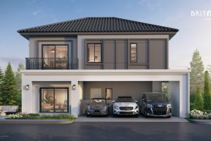 บริทาเนีย บางแสน Britania Bangsaen บ้านโครงการใหม่ สไตล์ Modern British ทำเลใจกลางบางแสน ติด ถ.มิตรสัมพันธ์ และ ถ.ข้าวหลาม เริ่ม 5.39-10 ล้านบาท*