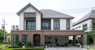 EP.2506 รีวิว Saransiri รังสิต 2 บ้านเดี่ยว 4 นอน สไตล์ Modern Farmhouse บรรยากาศริมน้ำ ใกล้จุดลงทางด่วนเพียง 1 กม.* และรถไฟฟ้าสถานีรังสิต ราคา 7.99-20 ล้านบาท*