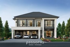 ภัสสร 2 บางนา-วงแหวน Passorn 2 Bangna-Wongwaen บ้านเดี่ยวหลังใหญ่ 3 จอดรถทุกหลัง ใกล้สนามบินสุวรรณภูมิ ราคาเริ่ม 8.99-12 ล้านบาท*