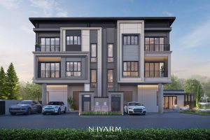 ณิยาม แฟชั่น-รามอินทรา Neyarm Fashion-Ramintra ทาวน์โฮมและบ้านแฝด 3 ชั้น ทำเลติดถนนคู่ขนานกาญจนาภิเษก ใกล้ Fashion Island ราคาเริ่ม 8.99 ล้านบาท*