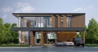 เดอะ ปาล์ม คอร์ทยาร์ด บางนา กม.8 The Palm Courtyard Bangna KM.8 บ้านดีไซน์ใหม่ ทำเลบางนา กม.8 เริ่ม 25 ล้าน*