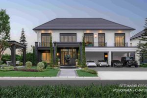 เศรษฐสิริ เกรท วงแหวน-จตุโชติ Setthasiri Great Wongwaen-Chatuchot บ้านเดี่ยวสไตล์เบอร์ลิน ที่ดิน 100 ตร.ว. ขึ้นไป ใกล้ทางด่วนจตุโชติ และ Fashion Island เริ่ม 16.99 ล้าน*